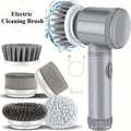 Cordless Electric Spin Scrubber with 5 Brush Heads