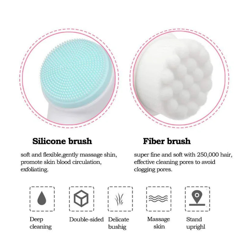 Belle Aura 3D Silicone Facial Cleansing Brush