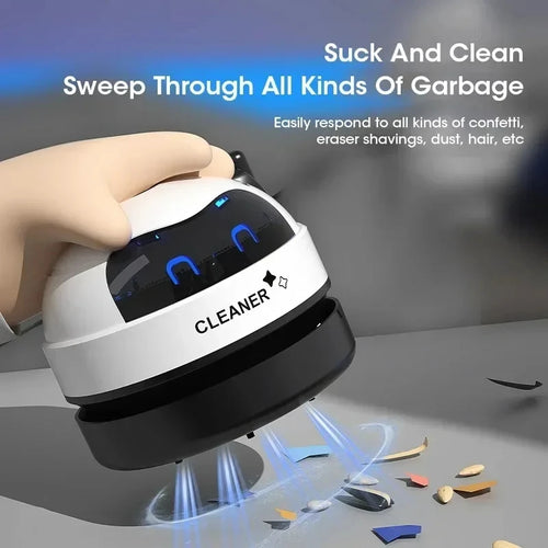 Mini Desk Vacuum Cleaner — USB Rechargeable