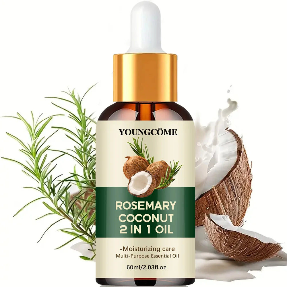 Belle Aura Rosemary & Coconut Hair Oil — Nourishing Treatment for Healthy, Shiny Hair