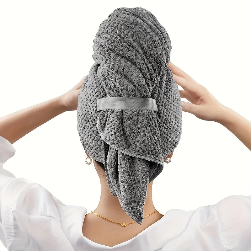 Belle Aura Quick-Dry Microfiber Hair Towel Wrap