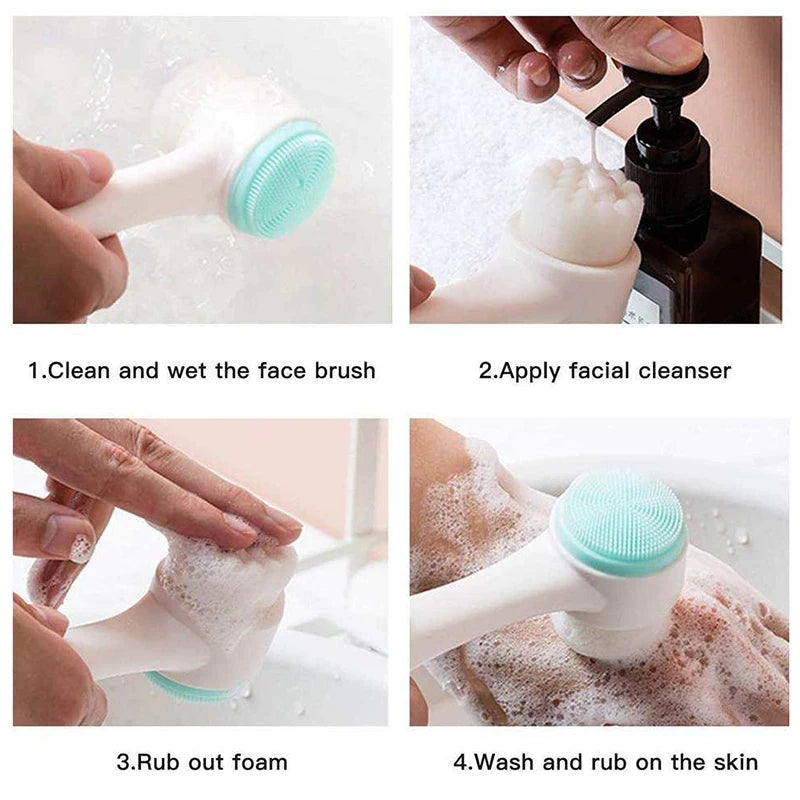 Belle Aura 3D Silicone Facial Cleansing Brush
