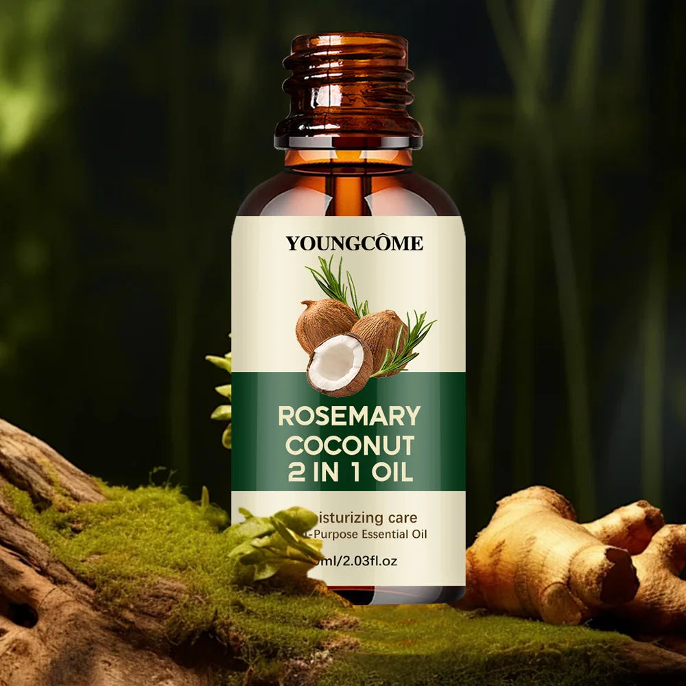 Belle Aura Rosemary & Coconut Hair Oil — Nourishing Treatment for Healthy, Shiny Hair