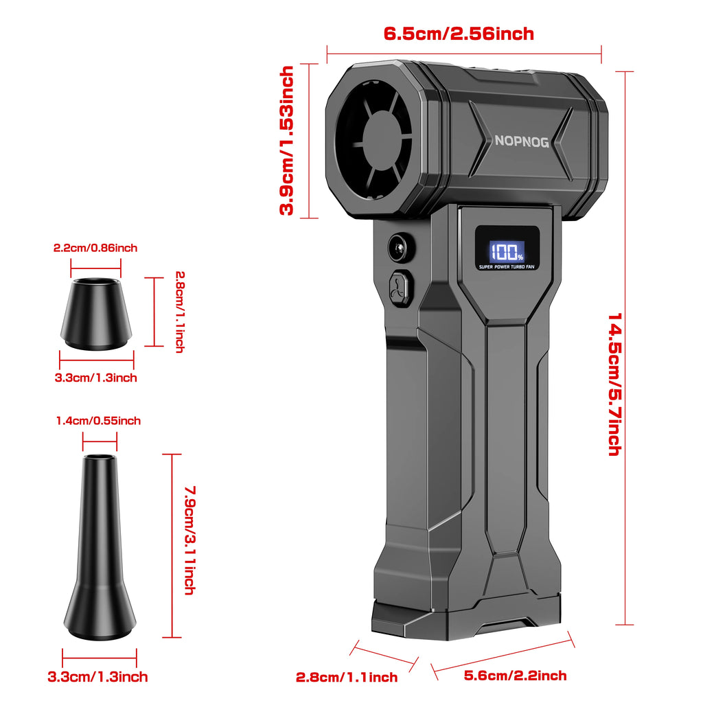 Cordless Air Duster & Turbo Vacuum Blower