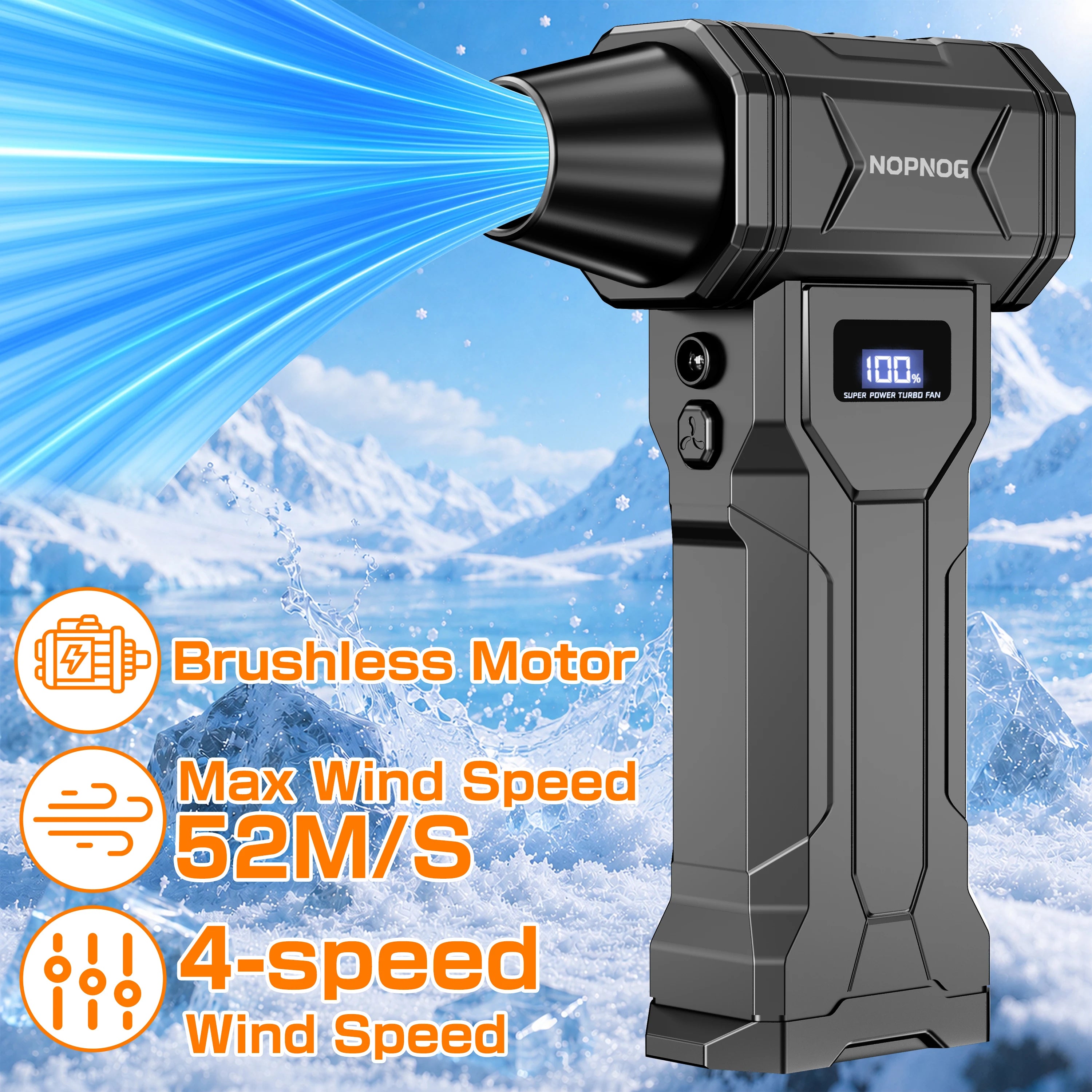 Cordless Air Duster & Turbo Vacuum Blower