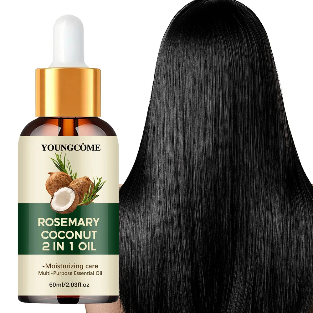 Belle Aura Rosemary & Coconut Hair Oil — Nourishing Treatment for Healthy, Shiny Hair