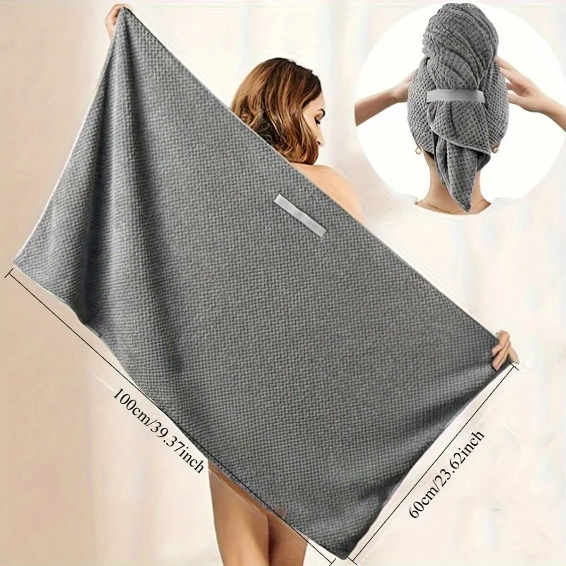 Belle Aura Quick-Dry Microfiber Hair Towel Wrap