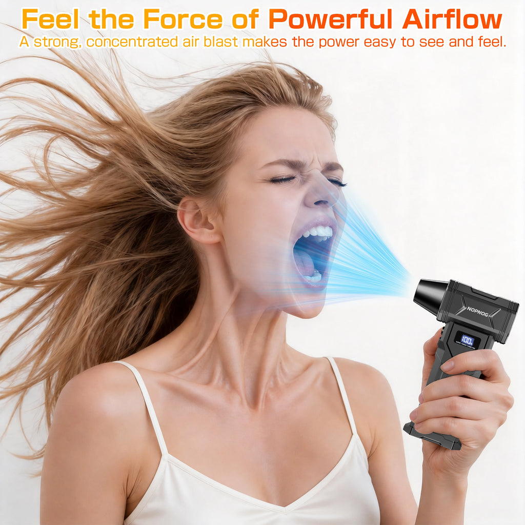 Cordless Air Duster & Turbo Vacuum Blower