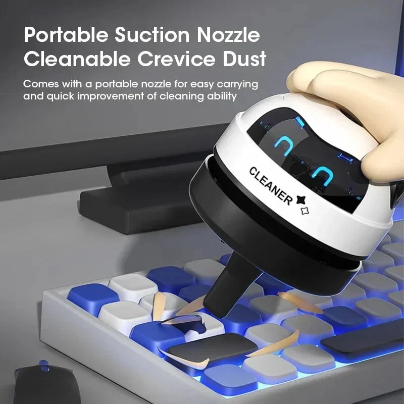 Mini Desk Vacuum Cleaner — USB Rechargeable