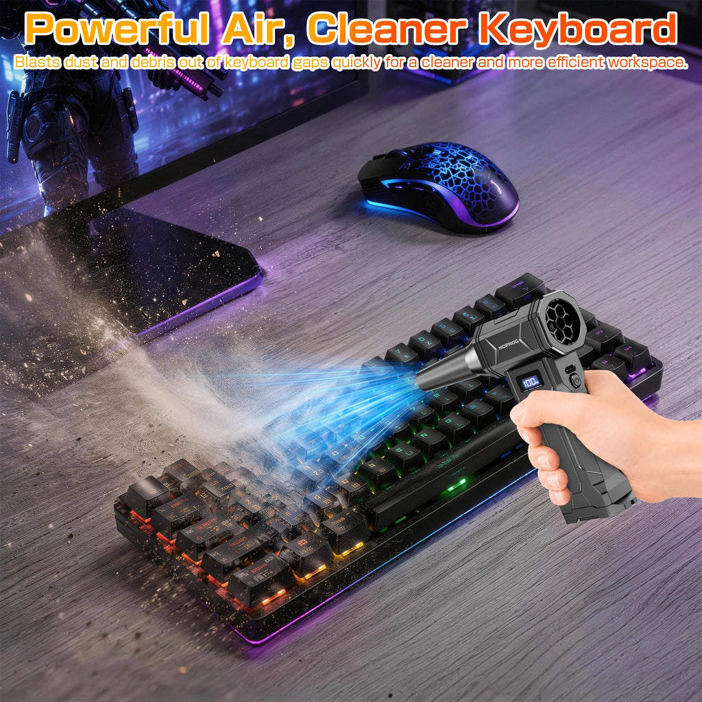Cordless Air Duster & Turbo Vacuum Blower